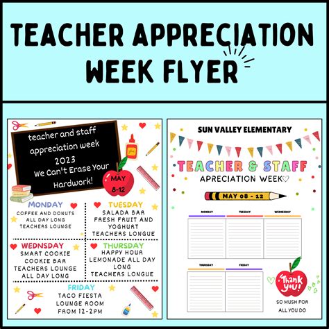 Teacher Appreciation Templates