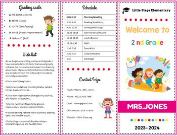 Teacher Brochure Template with Photo