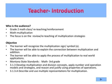 A teacher introduction PPT image showcasing the use of technology