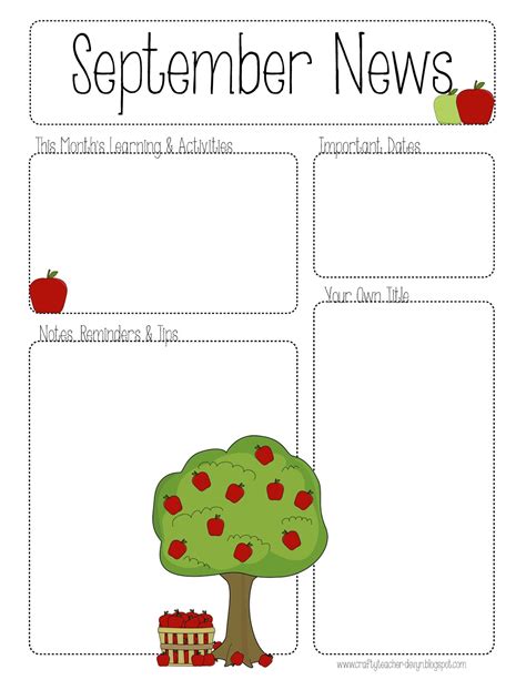 Teacher Newsletter Template 9