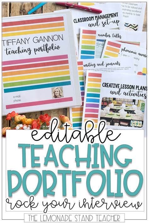 CDA Portfolio Cover Template For Teachers Free Printable