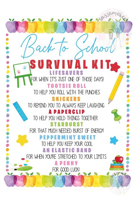 Teacher Survival Kit Tips