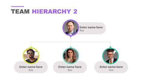 Team Hierarchy PowerPoint Template