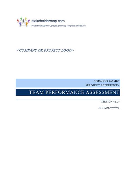 Team Performance Analysis Template