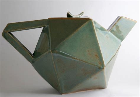 Teapot Template with Geometric Patterns