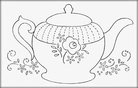 Teapot Templates with Floral Patterns