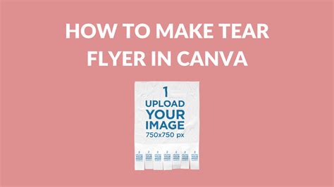 Tear away flyer template for canva