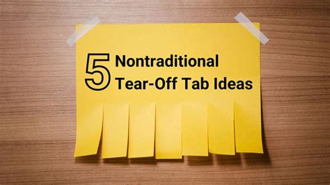 Tear-Off Tab Flyer Ideas