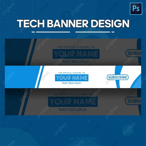 Tech YouTube banner template