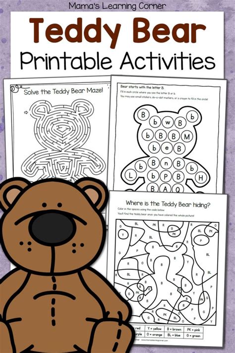 Teddy Bear Activity Sheet