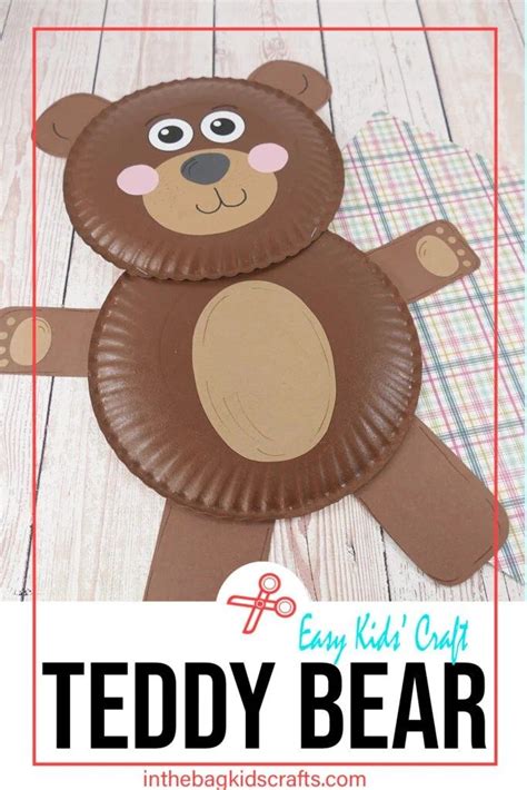 Teddy Bear Craft Template For Kids