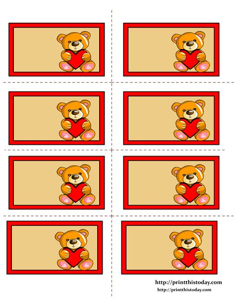 Teddy bear label