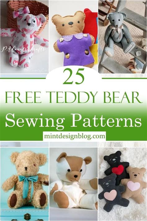 Teddy bear sewing ideas