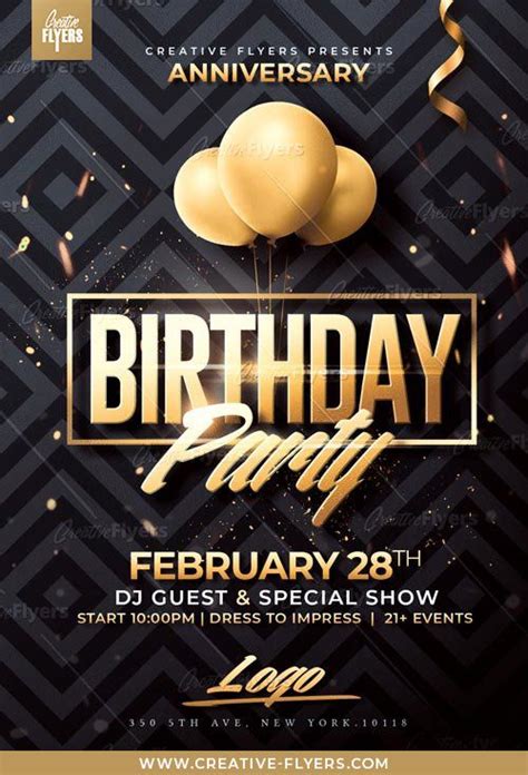 Teenagers Birthday Flyer Template