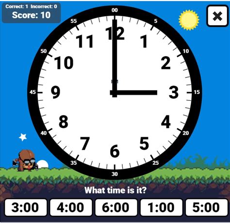 Telling time games for kids