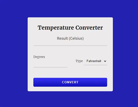 Temperature Conversion App