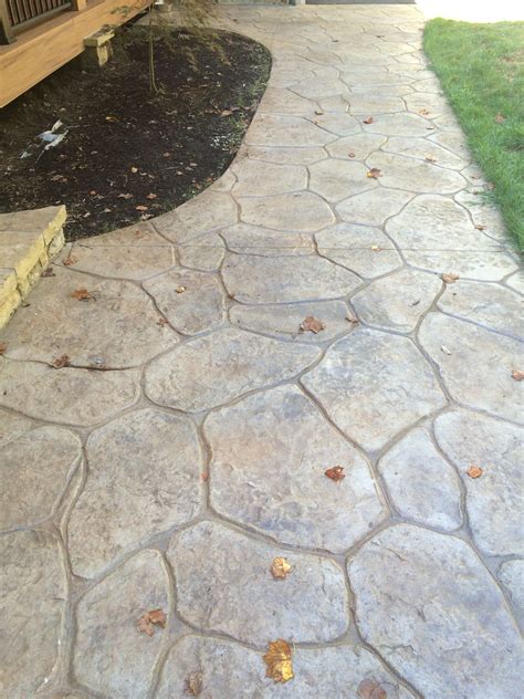 Template Concrete Walkway with Designs