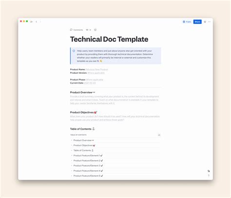 Template Documentation