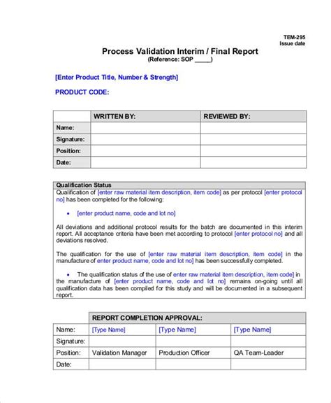 Template Standard Deviation