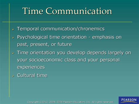 Illustration of temporal communication