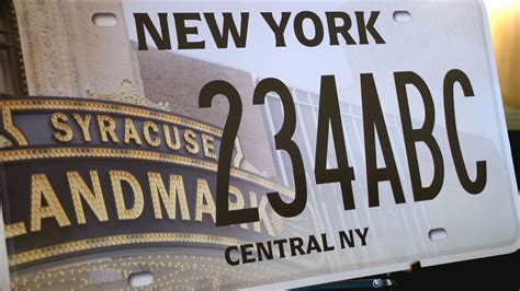 Temporary NY License Plate