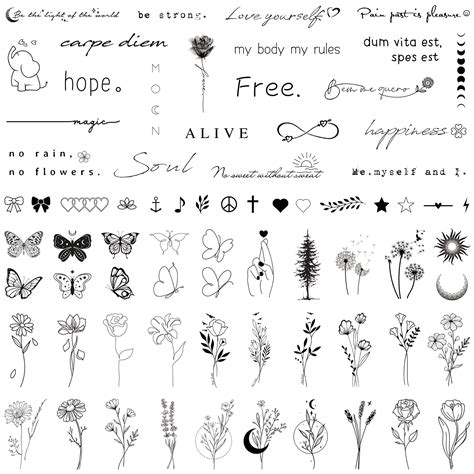 Temporary tattoo ideas for women