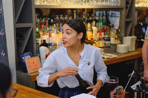 Tending bar like AOC