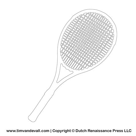 Tennis Racket Template