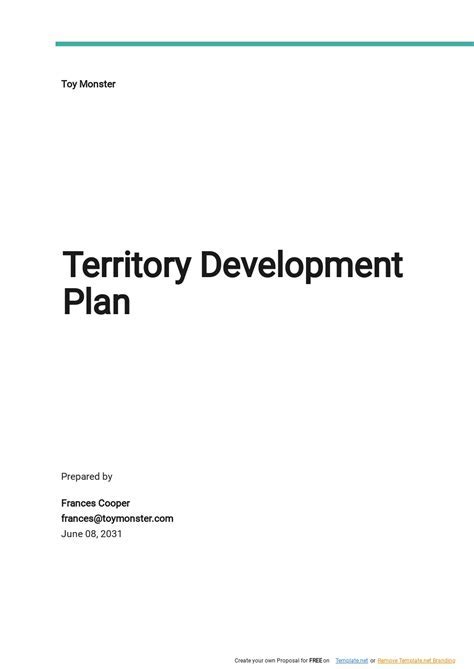 Territorial Plan Template Ppt Made Easy