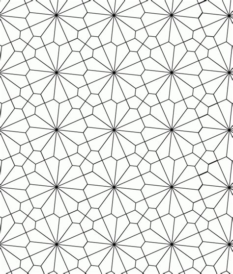 Tessellation coloring pages for kids and adults