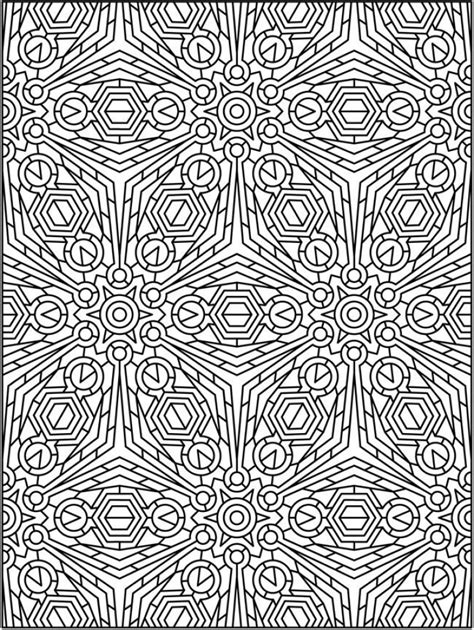 Tessellation coloring pages for adults