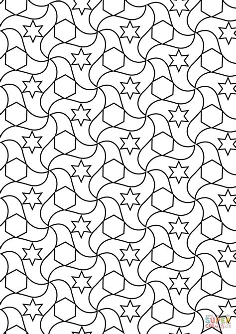 Tessellations Coloring Page