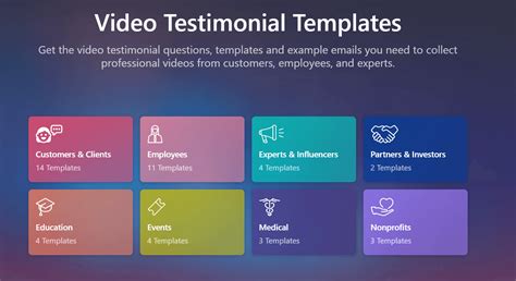 Testimonial video template