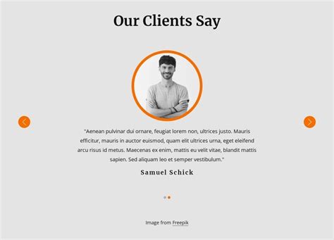 Testimonials and Reviews Portfolio Website Template