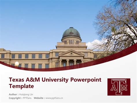 Texas A&M University PowerPoint Template Design Guide