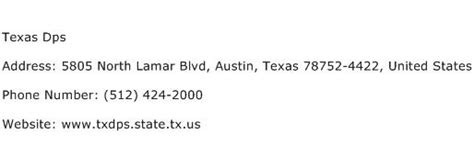 Texas City TX DPS Contact Numbers