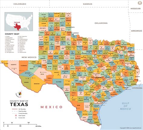 Texas County Map