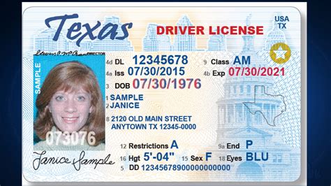 Texas Drivers License Gallery Image 3