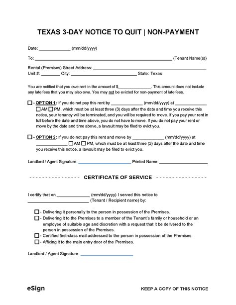 Texas Eviction Notice Template 3