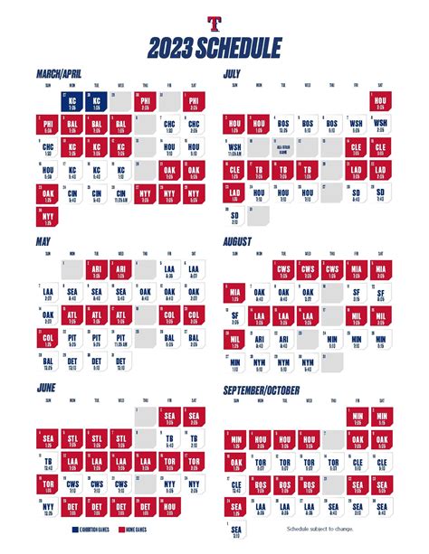 Texas Rangers Schedule Google Calendar