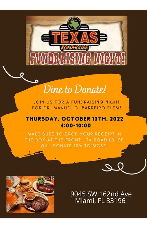 Texas Roadhouse Fundraising Programs