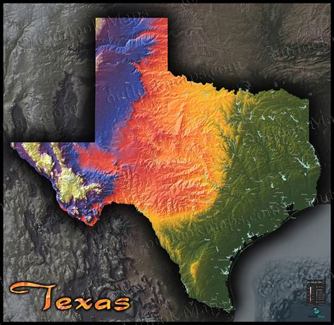 Texas Topographic Map