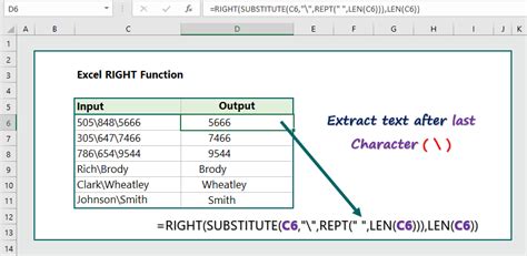 Text After Character Excel Examples