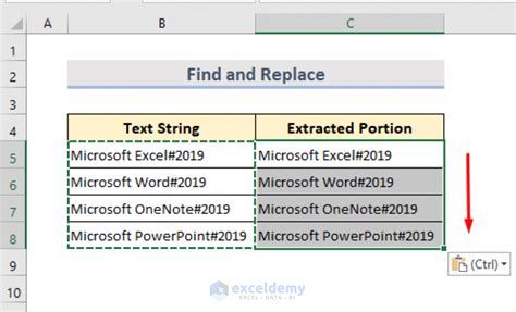 Example of text before character in Excel