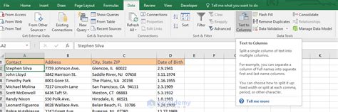 Text to Columns Feature in Excel