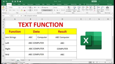 TEXT function in Excel