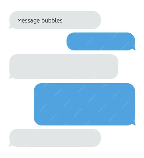 Text Message Bubble Template