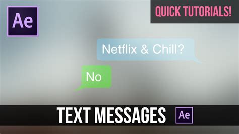 Text Messaging After Effects Templates Gallery 1