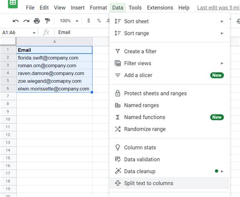 Text to Columns feature in Excel