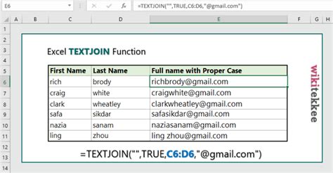 Using the TEXTJOIN function with other Excel functions